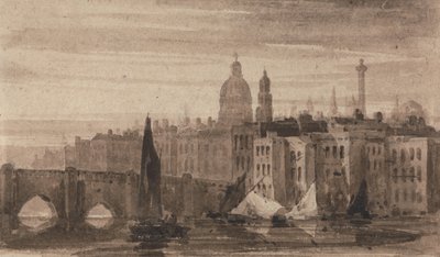 Old London Bridge and St. Paul